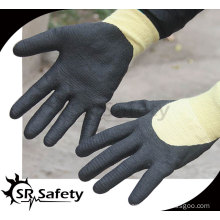 SRSAFETY 13G Cut Resistant Micro Foam Nitrile Working Glove/ aramid fiber nitrile working gloves